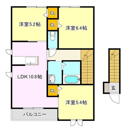 メゾンドアンリミールIIA棟の物件間取画像